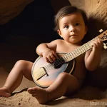 헤르메스의 전설과 기원 - **Prompt: The Mischievous Infant Hermes and the Lyre**
    "A heartwarming and whimsical illustratio...