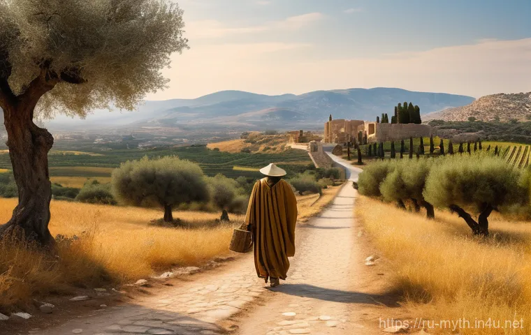 헤르메스의 전설과 기원 - **Prompt: Hermes, the Swift Messenger of Olympus**
    "A dynamic and heroic depiction of an athleti...