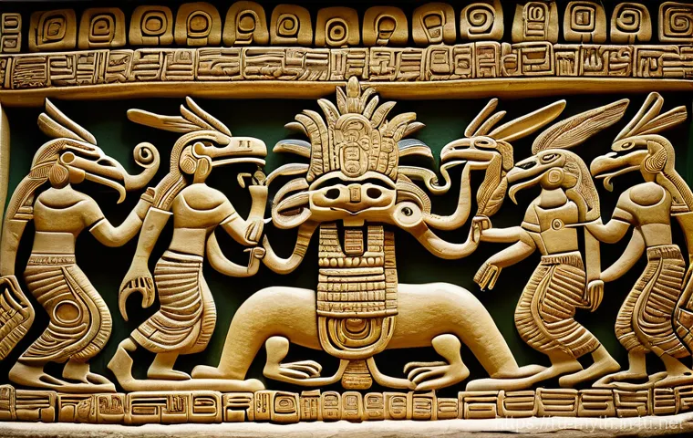 포포루 부흐와 쌍둥이 영웅 - Prompt 1: The First Humans from Maize**