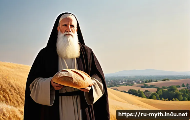 멜키세덱과 신비의 사제 - **Prompt 1: The Timeless Encounter**
    "A wise and venerable Melchizedek, portrayed as an ancient,...