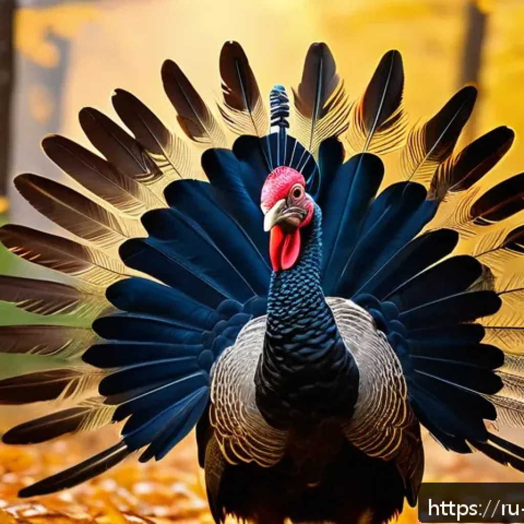 칠면조 신화와 아즈텍 신화 - A majestic wild turkey standing proudly in a sunlit forest clearing during a traditional Native Amer...