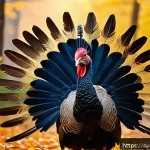 Home 20 칠면조 신화와 아즈텍 신화 - A majestic wild turkey standing proudly in a sunlit forest clearing during a traditional Native Amer...