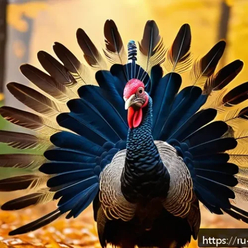 Home 32 칠면조 신화와 아즈텍 신화 - A majestic wild turkey standing proudly in a sunlit forest clearing during a traditional Native Amer...